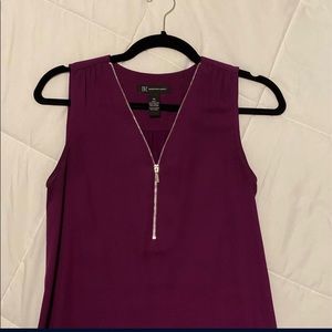 Purple sleeveless top